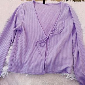 Purple long sleeve sweater